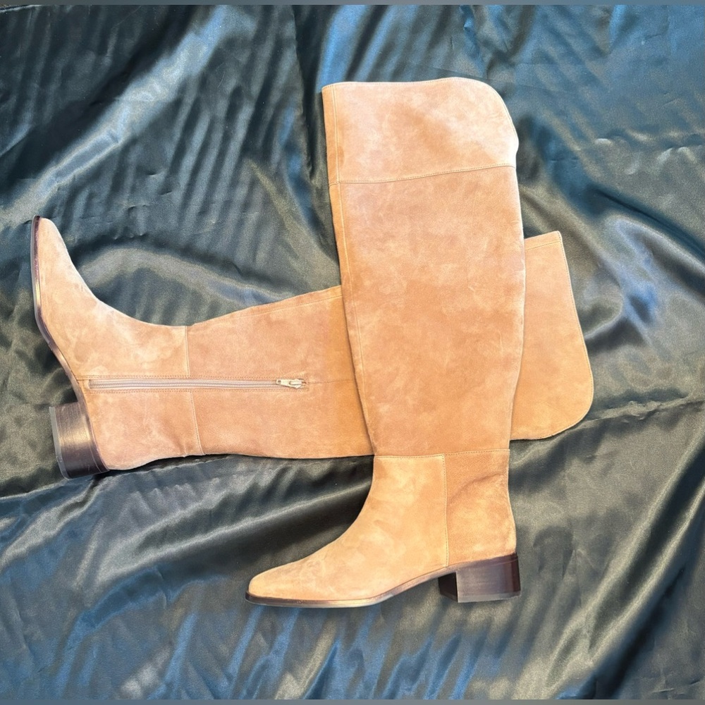 NEW Antonio Melani Rilee Suede Over-the-Knee Dress Boots - Picture 5 of 13